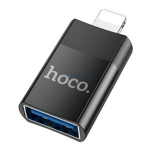 Adaptor HOCO UA17 (priza USB - lightning 8pin, transfer de date si incarcare) NEGRU