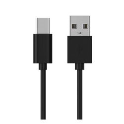   Cablu de date (USB - Tip-C special, cap lung 8mm, 100cm) NEGRU