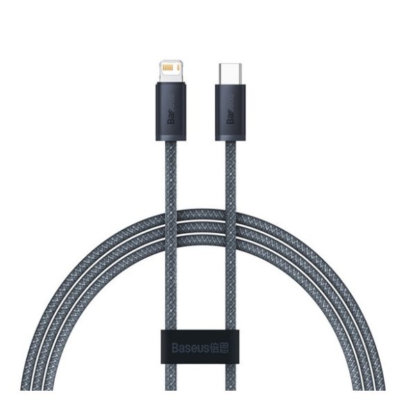 Cablu de date BASEUS DYNAMIC (Tip-C - fulger, 20W, încărcător rapid PD, 100cm) GRI