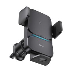   Suport auto BASEUS WISDOM (pentru ventilație, automat, 15W, fără fir, dimensiune 4.7-7.5") NEGRU