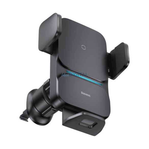 Suport auto BASEUS WISDOM (pentru ventilație, automat, 15W, fără fir, dimensiune 4.7-7.5") NEGRU