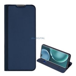   HUSĂ! - Husa DUX DUCIS SKIN PRO in picioare, efect piele (FLIP, deschidere laterala, suport card bancar, functie suport birou) ALBASTRU INCHIS Honor Magic4 Pro