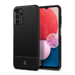   Protectie de telefon din silicon SPIGEN CORE ARMOR (rezistenta la impact mediu, protectie camera, model in dungi) NEGRU Samsung Galaxy A13 4G (SM-A135F / A137F)