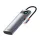 BASEUS Type-C HUB 7in1 (activ, distribuție, 2 mufe USB+2 Type-C+HDMI 4K, cititor de carduri SD/microSD) VERDE deschis