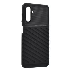   Protector de telefon din silicon (rezistență medie la impact, în dungi, model convex) NEGRU Samsung Galaxy A13 5G (SM-A136), Samsung Galaxy A04s (SM-A047F)
