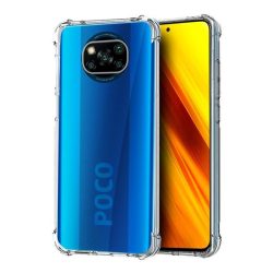   HUSĂ! - Protector de telefon din silicon (rezistenta la impact, colt cu perna de aer) TRANSPARENT Xiaomi Poco X3 NFC, Poco X3 Pro