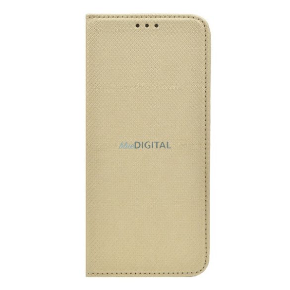 Carcasa in picioare, efect piele (FLIP, deschidere laterala, functie suport de masa, model romb) GOLD Realme C35