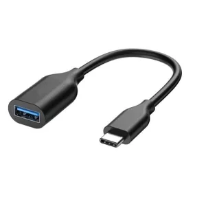 Cablu adaptor (priză USB - Type-C, OTG) NEGRU