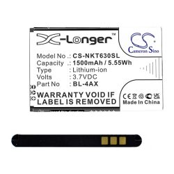   Baterie CAMERON SINO Li-Ion (3,7V/1500mAh, compatibil cu Nokia BL-4AX) NEGRU Nokia 6300 4G, Nokia 8000 4G