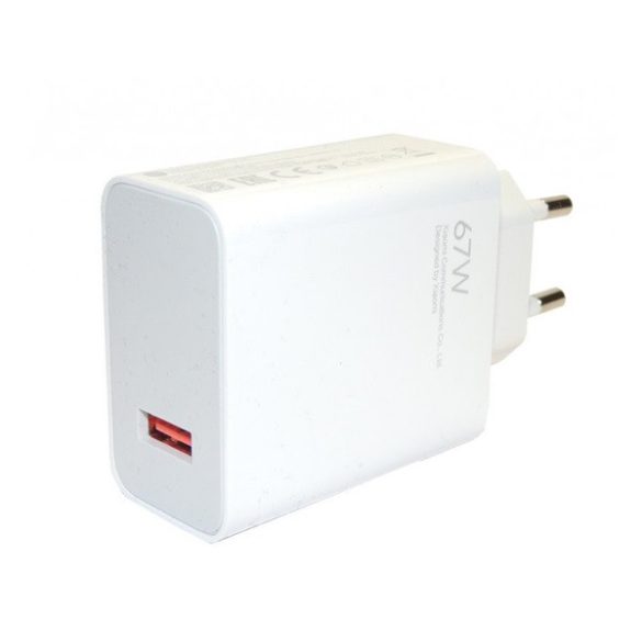 Încărcător XIAOMI priză USB (67W, încărcător rapid) ALB