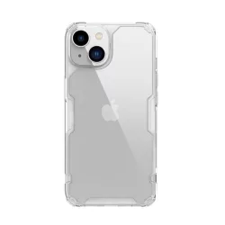   HUSĂ! - Protector de telefon din plastic NILLKIN NATURE PRO (cadru din silicon, rezistenta medie la impact, colt cu perna de aer) TRANSPARENT Apple iPhone 14