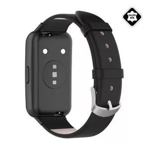 Curea (dimensiune personalizată, piele naturală) negru Honor Band 7, Huawei Band 7