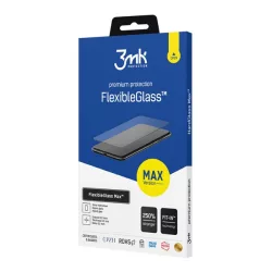   Sticlă de protecție pentru ecran 3MK FLEXIBLE GLASS MAX (2.5D, flexibilă, margine rotunjită, ultra-subțire, 0,2 mm, 7H) NEGRU Apple iPhone 14 Pro Max