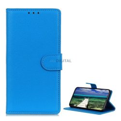   HUSĂ! - Carcasa in picioare, efect piele (FLIP, deschidere laterala, functie suport desktop, premium) ALBASTRU DESCHIS Apple iPhone 14 Pro