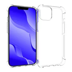   HUSĂ! - Protectie din silicon pentru telefon (rezistenta medie la impact, colt cu perna de aer) TRANSPARENT Apple iPhone 14