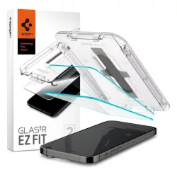   SPIGEN EZ FIT HD folie sticlă protecție ecran2pcs (2.5D, husă-friendly, ultra-subțire, 0.2mm, 9H + cadru) pentru Apple iPhone 14 Pro Max