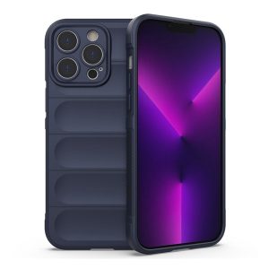 Protectie din silicon pentru telefon (rezistenta medie la impact, protectie camera, model 3D) ALBASTRU INCHIS Apple iPhone 14 Pro