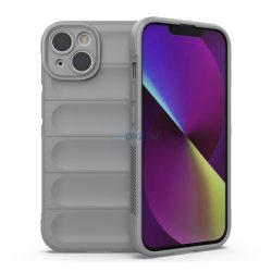   HUSĂ! - Protector de telefon din silicon (rezistenta la impact mediu, protectie camera, model 3D) GRI Apple iPhone 14 Plus