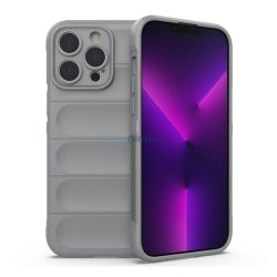   HUSĂ! - Protectie din silicon pentru telefon (rezistenta la impact mediu, protectie camera, model 3D) GRI Apple iPhone 14 Pro