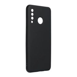   HUSĂ! - Protector de telefon din silicon (mat, interior din pluș din microfibră anti-zgârieturi, premium) NEGRU Huawei P30 Lite (Nova 4e)