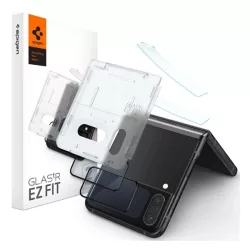   SPIGEN FC sticla de protectie pentru ecran 2buc (2.5D, fara amprenta, foarte rezistent la zgarieturi, 9H, ultra-subtire, 0.3mm, evidentiere de culoare) NEGRU Samsung Galaxy Z Flip4 5G (SM-F721)