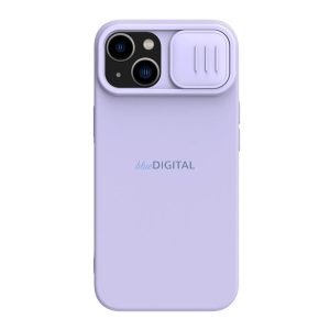 HUSĂ! - Protector de telefon din silicon NILLKIN CAMSHIELD SILKY MAGNETIC (magnetic, interior de pluș, protecție camerei, ecologic) PURPLE Apple iPhone 14 Plus