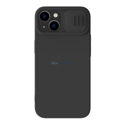   HUSĂ! - Protector de telefon din silicon NILLKIN CAMSHIELD SILKY (mat, interior din pluș din microfibră, protecție camerei, ecologic) NEGRU Apple iPhone 14 Plus