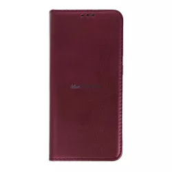   HUSĂ! - Carcasa in picioare, efect piele (FLIP, deschidere laterala, functie suport de masa) BURGUNDY Xiaomi Poco C40