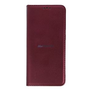 Carcasa in picioare, efect piele (FLIP, deschidere laterala, functie suport de masa) BURGUNDY Xiaomi Poco C40