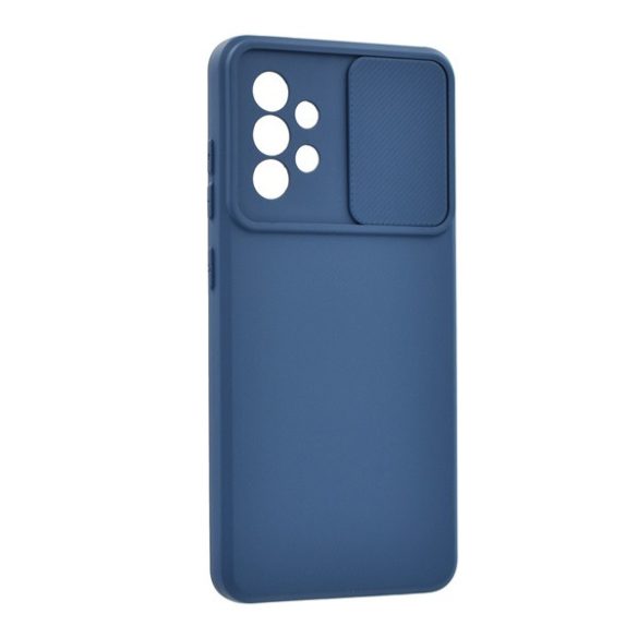 Protector de telefon din silicon (mat, interior din microfibră de pluș, protector pentru cameră) ALBASTRU ÎNCHIS Samsung Galaxy A52 5G (SM-A526F), Galaxy A52 4G (SM-A525F), Galaxy A52s 5G (SM-A528)