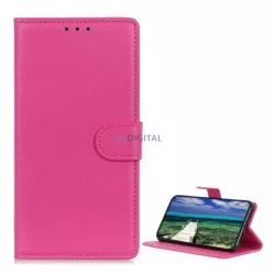   HUSĂ! - Carcasă în picioare, efect piele (FLIP, deschidere laterală, funcție de suport pentru birou, premium) ROZ Motorola Edge 30 Ultra (XT2201)
