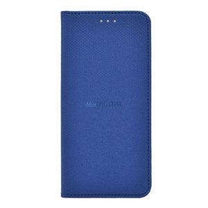 Carcasa in picioare, efect piele (FLIP, deschidere laterala, functie suport de masa, model romb) ALBASTRU INCHIS Honor Magic4 Pro