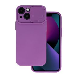   HUSĂ! - Protector de telefon din silicon (mat, interior din microfibră de pluș, protecție pentru cameră) PURPLE Apple iPhone 14 Plus