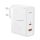 Încărcător BASEUS priză USB+Type-C (100W, GaN5, încărcător rapid PD 4.0) ALB