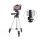 Trepied (universal, aluminiu, reglabil, inaltime 35-102cm, 57-83mm) NEGRU
