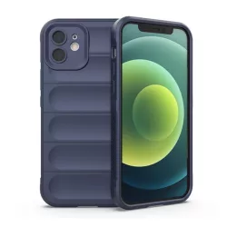   HUSĂ! - Protectie din silicon pentru telefon (rezistenta la socuri, protectie camera, 3D) ALBASTRU INCHIS Apple iPhone 13
