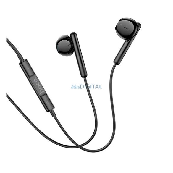Căști HOCO M93 STEREO (Tip-C, microfon, buton de înregistrare) NEGRE