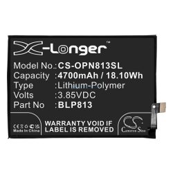   Baterie CAMERON SINO Li-Polymer (3,85V/4700mAh, compatibil Oneplus BLP813) NEGRU OnePlus Nord N100