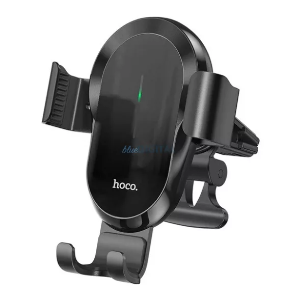 Suport auto HOCO CA105 (ventilat, clip-on, automat, 15W, wireless, dimensiune 4.7-7") NEGRU