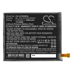   Baterie Li-Polymer CAMERON SINO (3,85V/4000mAh, compatibil LG BL-T50) NEGRU LG Velvet 5G (G900N)