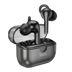   HOCO CANTANTE cască bluetooth Stereo (v5.3, TWS, microfon, anulare zgomot + încărcător) NEGRU