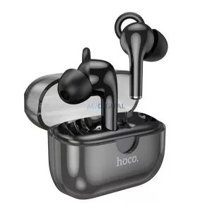 HOCO CANTANTE cască bluetooth Stereo (v5.3, TWS, microfon, anulare zgomot + încărcător) NEGRU