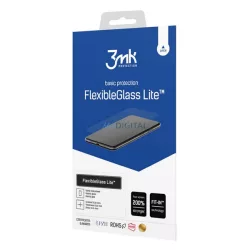   Sticlă de protecție pentru ecran 3MK FLEXIBLE GLASS LITE (2.5D, flexibilă, margine rotunjită, ultra-subțire, 0,16 mm, 6H) TRANSPARENT Realme GT Neo 3T