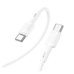   Cablu de date HOCO X83 (Tip-C - Tip-C, 60W, încărcător rapid PD, 100cm) ALB