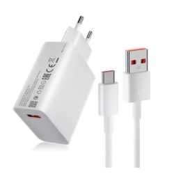   Încărcător XIAOMI priză USB (33W, încărcător rapid PD + cablu tip C) ALB
