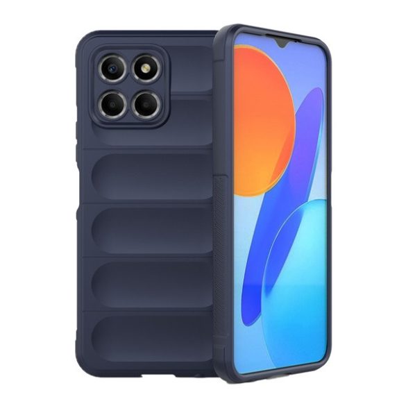Husă silicon pentru telefon (rezistent la impact mediu, protecție cameră, model 3D) CUTTING albastruHonor X6 (2022), Honor X8 5G, Honor 70 Lite 5G
