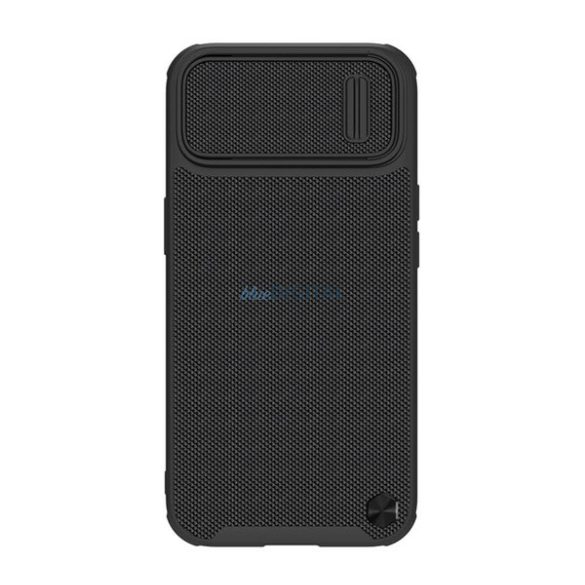 Protector de telefon din plastic NILLKIN TEXTURED S (cadru din silicon, model 3D, protecție pentru cameră, atașament Magsafe) NEGRU Apple iPhone 14 Plus