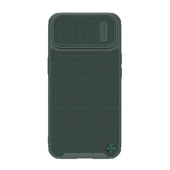 Protector de telefon din plastic NILLKIN TEXTURED S (cadru din silicon, model 3D, protecție pentru cameră, atașament Magsafe) VERDE ÎNCHIS Apple iPhone 14 Plus