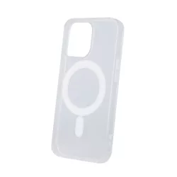   HUSĂ! - Protectie din silicon pentru telefon (rezistenta la impact mediu, colt cu perna de aer, MagSafe) TRANSPARENT Apple iPhone 14