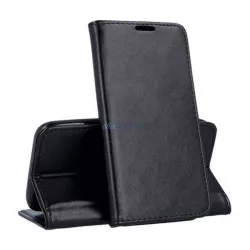   HUSĂ! - Carcasa in picioare, efect piele (FLIP, deschidere laterala, functie suport de masa) NEGRU Oppo Reno 8